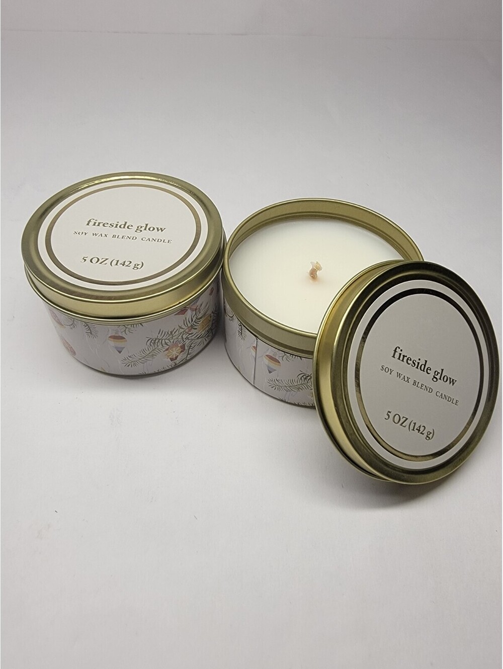 Fireside Glow ( 5 oz ) Soy Wax Blend Candle 2pk